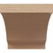 Ekena Millwork 11"W x 11"D x 11"H Wide Moab Rough Cedar Woodgrain TimberThane Corbel, Primed Tan CORUR11X11X11MOARCPR - alternate 2
